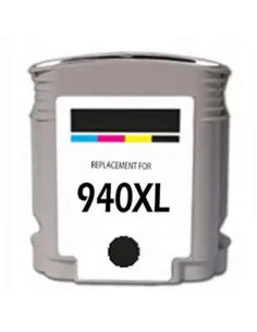 HP 940XL NEGRO Cartucho de tinta NEGRO compatible hp 940xl 60ML C4906AE