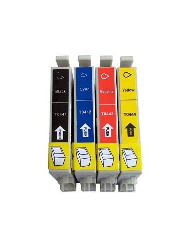  epson T0441/2/3/4 pack cartuchos compatibles  c64 - c66 - cx3650 - c86 - c84 -cx 6600