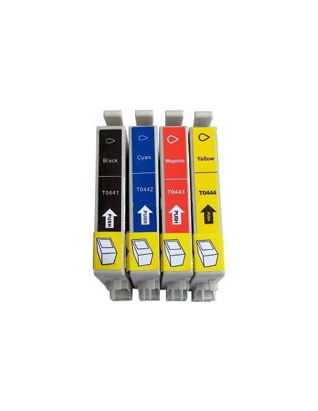  epson T0441/2/3/4 pack cartuchos compatibles  c64 - c66 - cx3650 - c86 - c84 -cx 6600