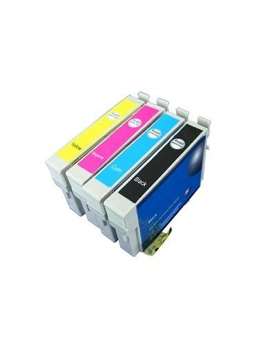 Epson T0611-T0612-T0613-T0614 pack 4 cartuchos compatibles NonOem Epson T0611/2/3/4
