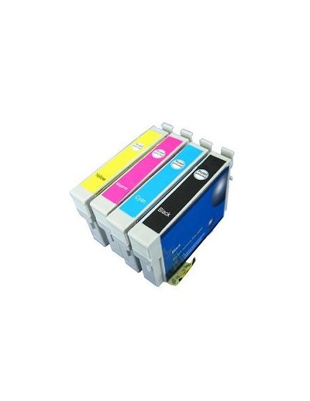 Epson T0611-T0612-T0613-T0614 pack 4 cartuchos compatibles NonOem Epson T0611/2/3/4