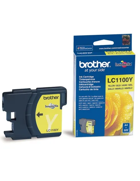 cartucho amarillo original Brother LC1100Y