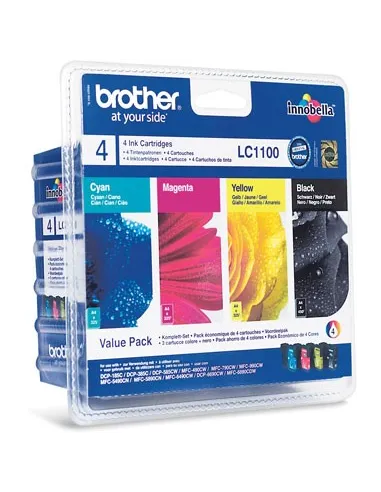 pack cartuchos originales Brother LC1100 (BK-C-M-Y)