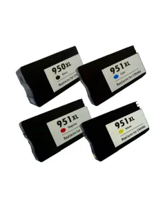HP 950XL (Negro) + HP 951XL (C/M/Y) pack 4 cartuchos compatibles