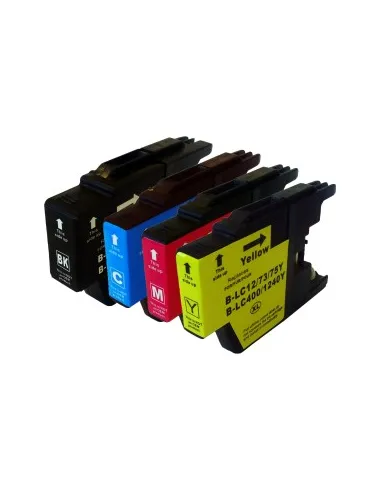 Pack Ahorro Compatible 4 colores BROTHER LC1220 (BK-C-M-Y)