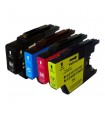 Pack Ahorro Compatible 4 colores BROTHER LC1220 (BK-C-M-Y)