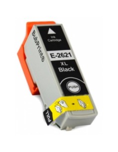 T2621 EPSON NEGRO Cartucho Compatible Negro alta capacidad para Epson T2621 26XL 25 ml