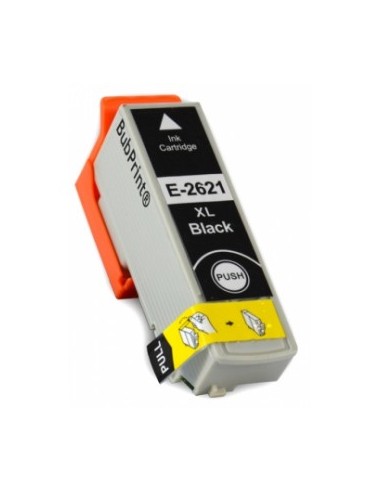 T2621 EPSON NEGRO Cartucho Compatible Negro alta capacidad para Epson T2621 26XL 25 ml