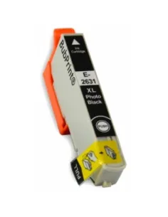T2631 EPSON NEGRO FOTO  Cartucho Negro Foto Compatible con Epson T2631 26XL