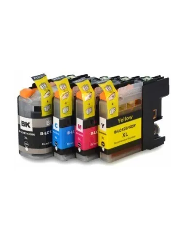 PACK 4 CARTUCHOS DE TINTA BROTHER LC-127 XL / LC-125 XL COMPATIBLE