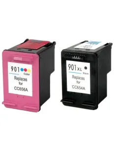 HP 901XL pack ahorro cartuchos compatibles HP 901XL BK + HP 901XL COLOR