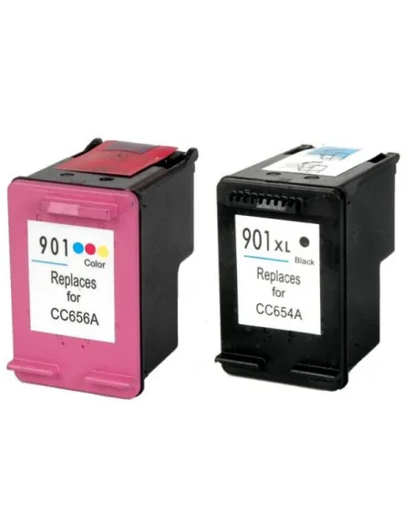 HP 901XL pack ahorro cartuchos compatibles HP 901XL BK + HP 901XL COLOR