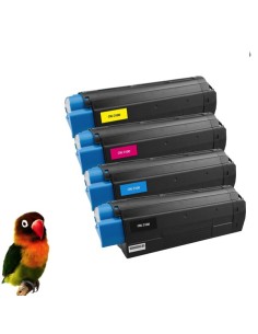 pack OKI c3100- c3200- c5100- c5200- c5300- c5400-C5510   4 tóners compatibles BK-C-M-Y