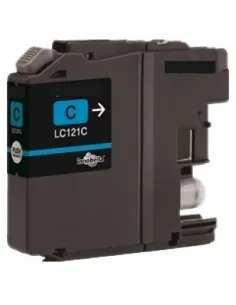 cartucho compatible cián Brother LC121C DCP J152W/J552DW/J752DW MFC J470DW/J650DW/J870DW