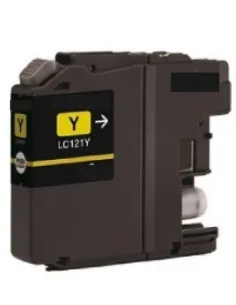LC121Y BROTHER AMARILLO cartucho compatible AMARILLO Brother LC121Y DCP J152W/J552DW/J752DW MFC J470DW/J650DW/J870DW