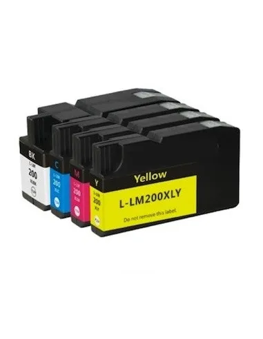 LEXMARK 200XL pack 4 tintas compatibles Lexmark 200 xl (bk-c-m-y) alta capacidad