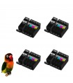 Canon pgi-525bk/cli-526(bk, cy, m, y) Pack 20 tintas compatibles (con Chip)