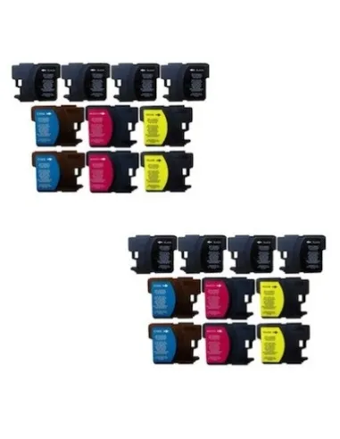 Brother LC1280 pack 20 cartuchos tinta compatibles (bk-c-m-y)