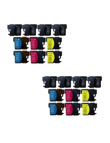 Brother LC1280 pack 20 cartuchos tinta compatibles (bk-c-m-y)