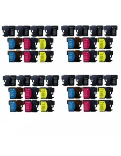 pack 40 tintas Brother LC121 DCP J152W/J552DW/J752DW MFC J470DW/J650DW/J870DW