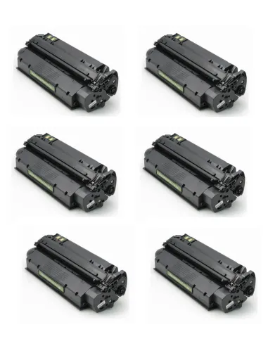 pack 6 Toner HP 13x Q2613X Nº13x Negro COMPATIBLE para HP LaserJet 1300