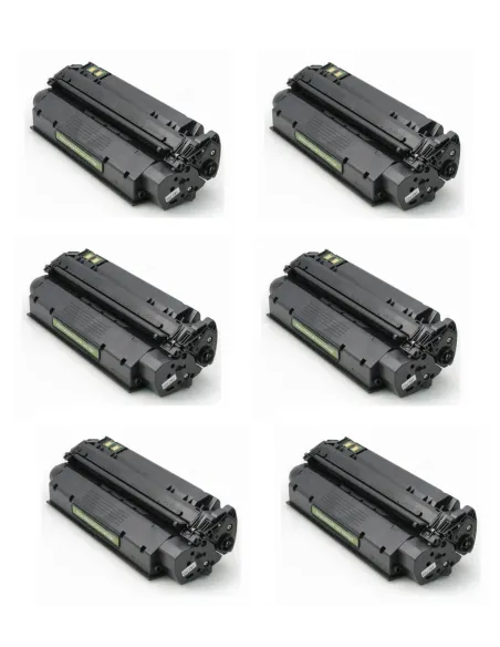 pack 6 Toner HP 13x Q2613X Nº13x Negro COMPATIBLE para HP LaserJet 1300