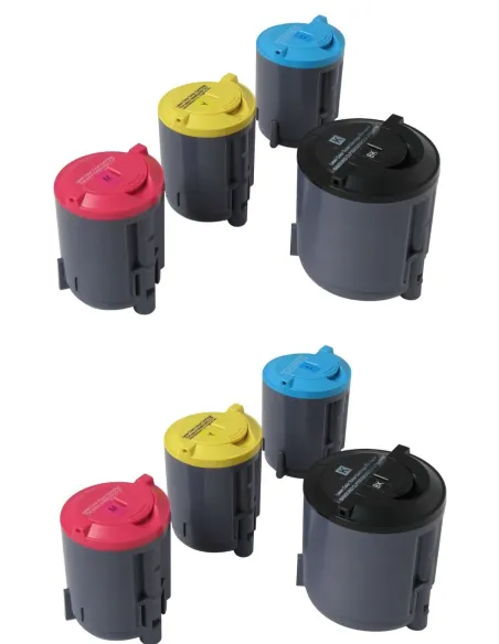 CLP-350/CLP-351 pack 8 tóners compatibles Samsung CLP-350 CLP-351 (bk-c-m-y)