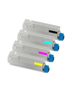 Oki C610 (bk-c-m-y) pack 4 toners compatibles 