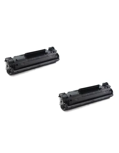 CF283A pack 2 Toner compatibles HP HP LASERJET PRO M125 / M126 / M127 / M128