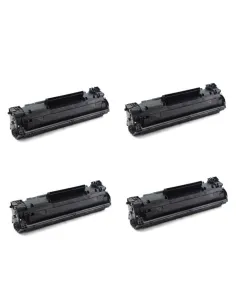 HP CF283A pack 4 Toner compatibles HP HP LASERJET PRO M125 / M126 / M127 / M128