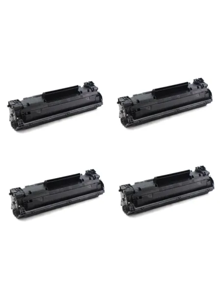 HP CF283A pack 4 Toner compatibles HP HP LASERJET PRO M125 / M126 / M127 / M128