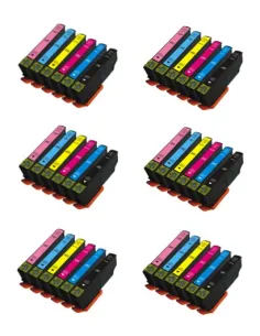 pack 36 cartuchos compatibles Epson T2431-T2432-T2433-T2434-T2435-T2436 Alta capacidad xp-750 xp-850 xp-950