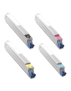 pack OKI C7100-C7200-C7300-C7400-C7500 4 tóners compatibles BK-C-M-Y