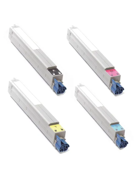 pack OKI C810 - C830  4 tóners compatibles BK-C-M-Y