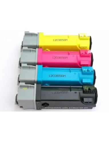 DELL 2150 / 2155  pack 4 Toner Compatibles (bk-c-m-y)  