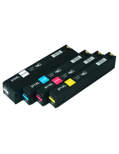 PACK HP 970XL/971XL BK-C-M-Y cartuchos compatibles HP OFFICEJET PRO X451 / X551 / X476 / X576