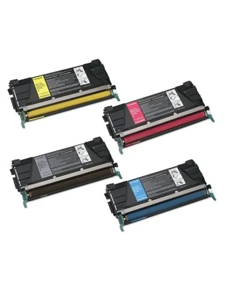 C734 / C736 / X734 / X736 / X738 PACK 4 toner LEXMARK (BK-C-M-Y) compatibles 