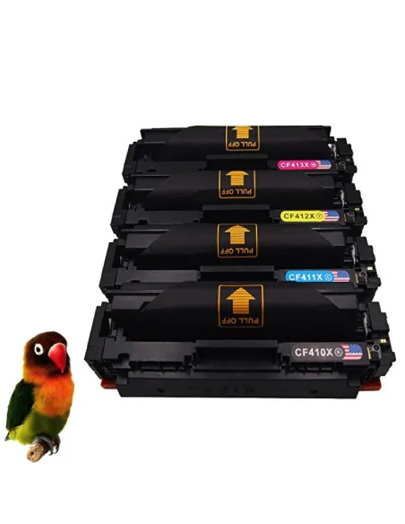 Pack 4 Toner HP CF410X/1X/2X/3X  compatible HP Color LaserJet Pro M452 M377 M477