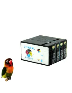 PACK PGI-1500XL 4 cartuchos compatibles (bk-c-m-y) Canon Maxify MB2000 / MB2050 / MB2300 / MB2350