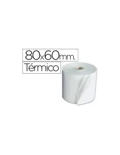 pack 8 Rollos de Papel Termico 80x60mm 