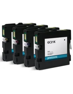 RICOH GC21  PACK  4 tintas (BK-C-M-Y) compatibles    GX2500 GX3000 GX5050 GX7000