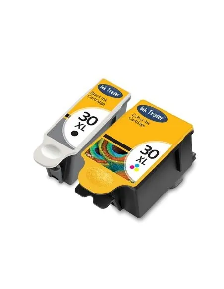 30XL KODAK NEGRO + COLOR PACK 2 KODAK cartuchos compatibles