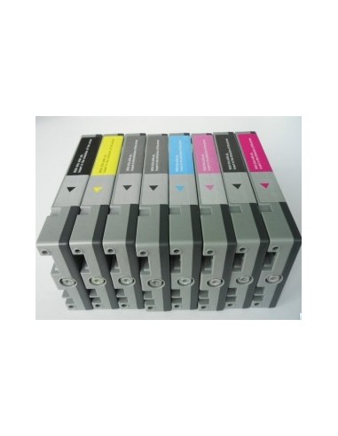 PACK 8 TINTAS T603 serie Epson STYLUS PRO 7880 STYLUS PRO 9880 cartuchos compatibles 