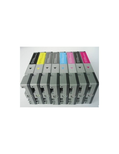 PACK 8 TINTAS T603 serie Epson STYLUS PRO 7880 STYLUS PRO 9880 cartuchos compatibles 