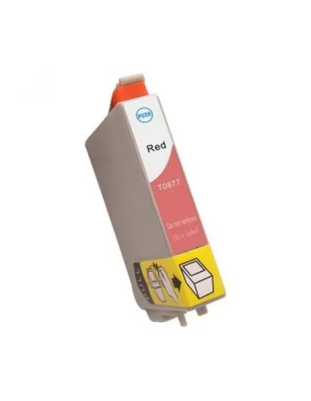 T0877 ROJO EPSON STYLUS PHOTO R1900  tinta compatible