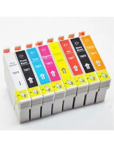 EPSON STYLUS PHOTO R1900 pack 8 tintas compatibles (1 por color)