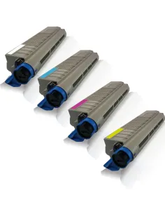 PACK 4 TONER OKI ES5460 MFP / ES2232 / ES2632 BK-C-M-Y toners compatibles