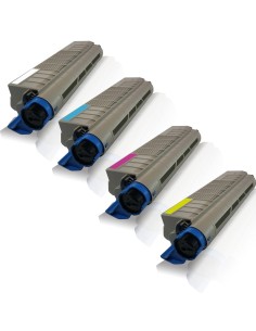 PACK 4 TONER OKI ES8451 / ES8461 BK-C-M-Y toners compatibles 