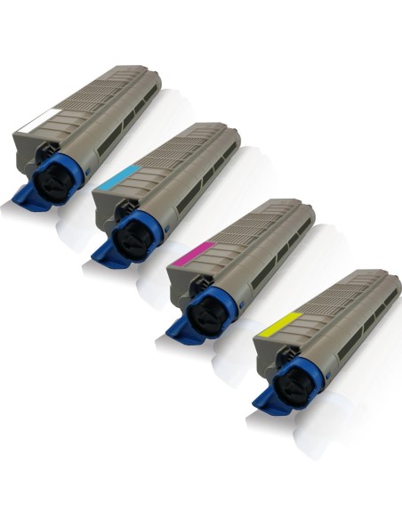 PACK 4 TONER OKI ES8451 / ES8461 BK-C-M-Y toners compatibles 