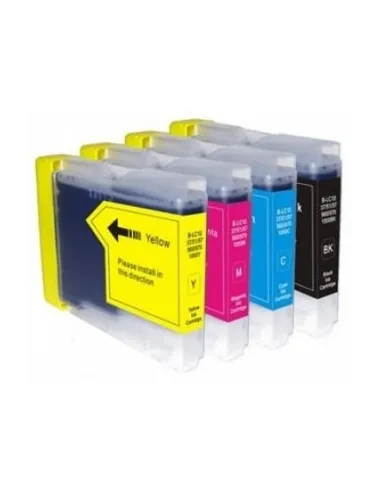 LC970/LC1000 BROTHER PACK 4 CARTUCHOS COMPATIBLES BROTHER LC970 LC1000 